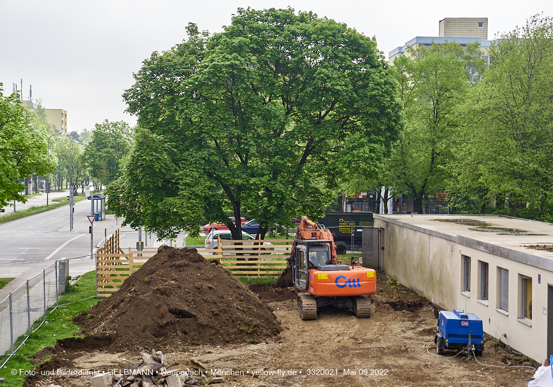 09.05.2022 - Baustelle am Haus für Kinder in Neuperlach